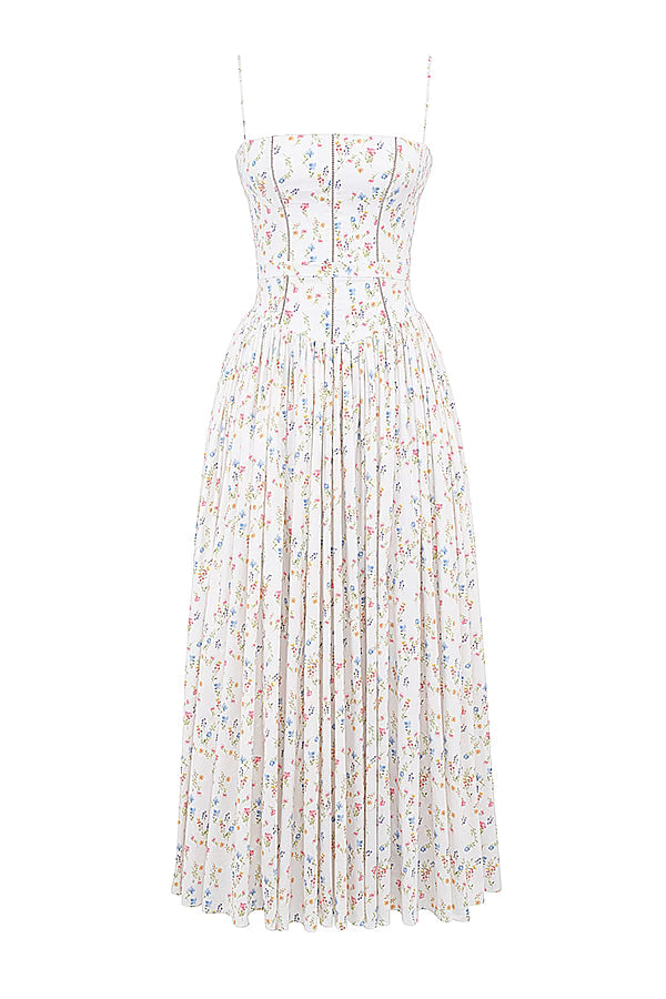 ISABELLA POSY MAXI DRESS – WHITE