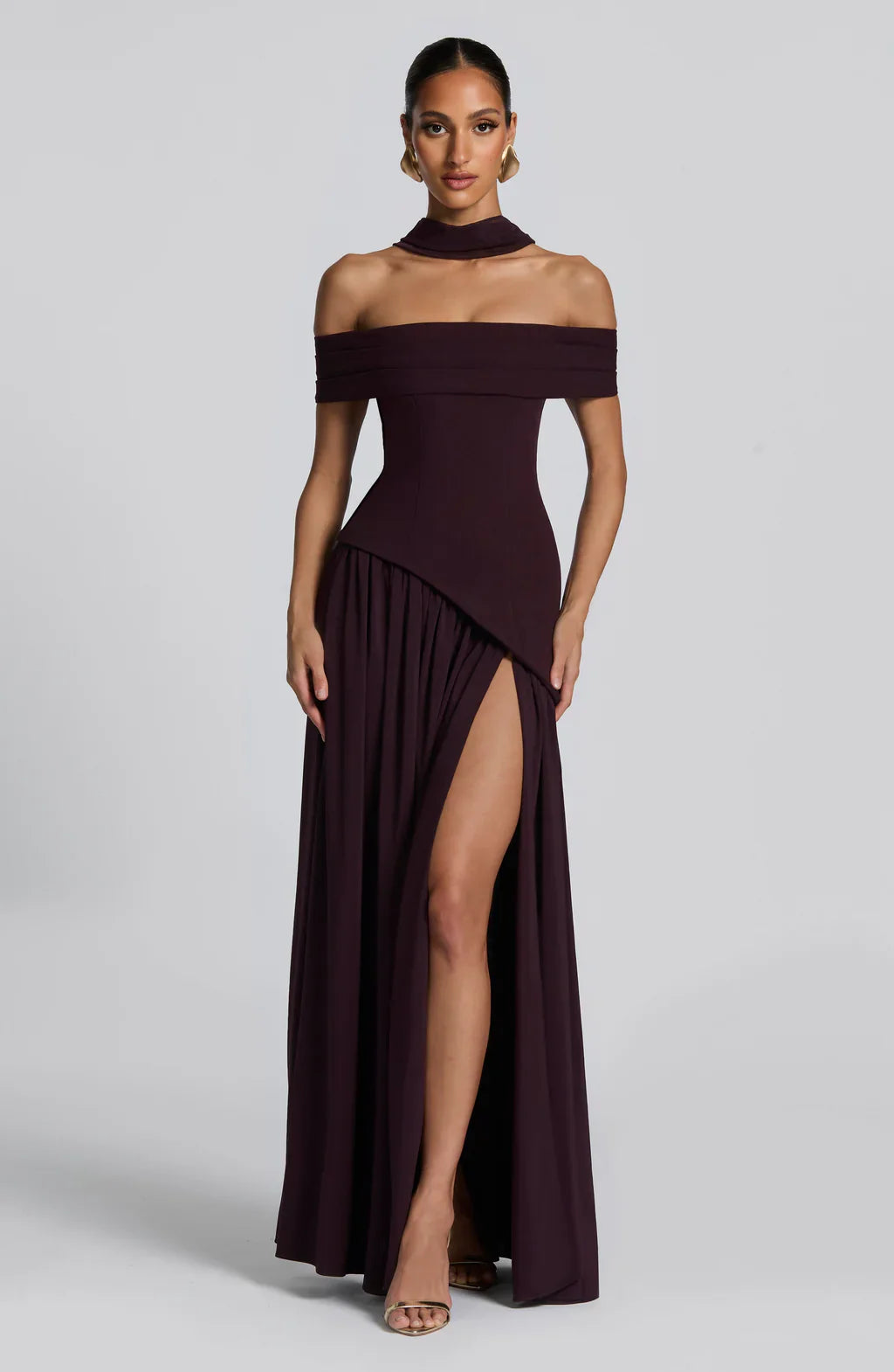 AMARA MAXI DRESS – PLUM