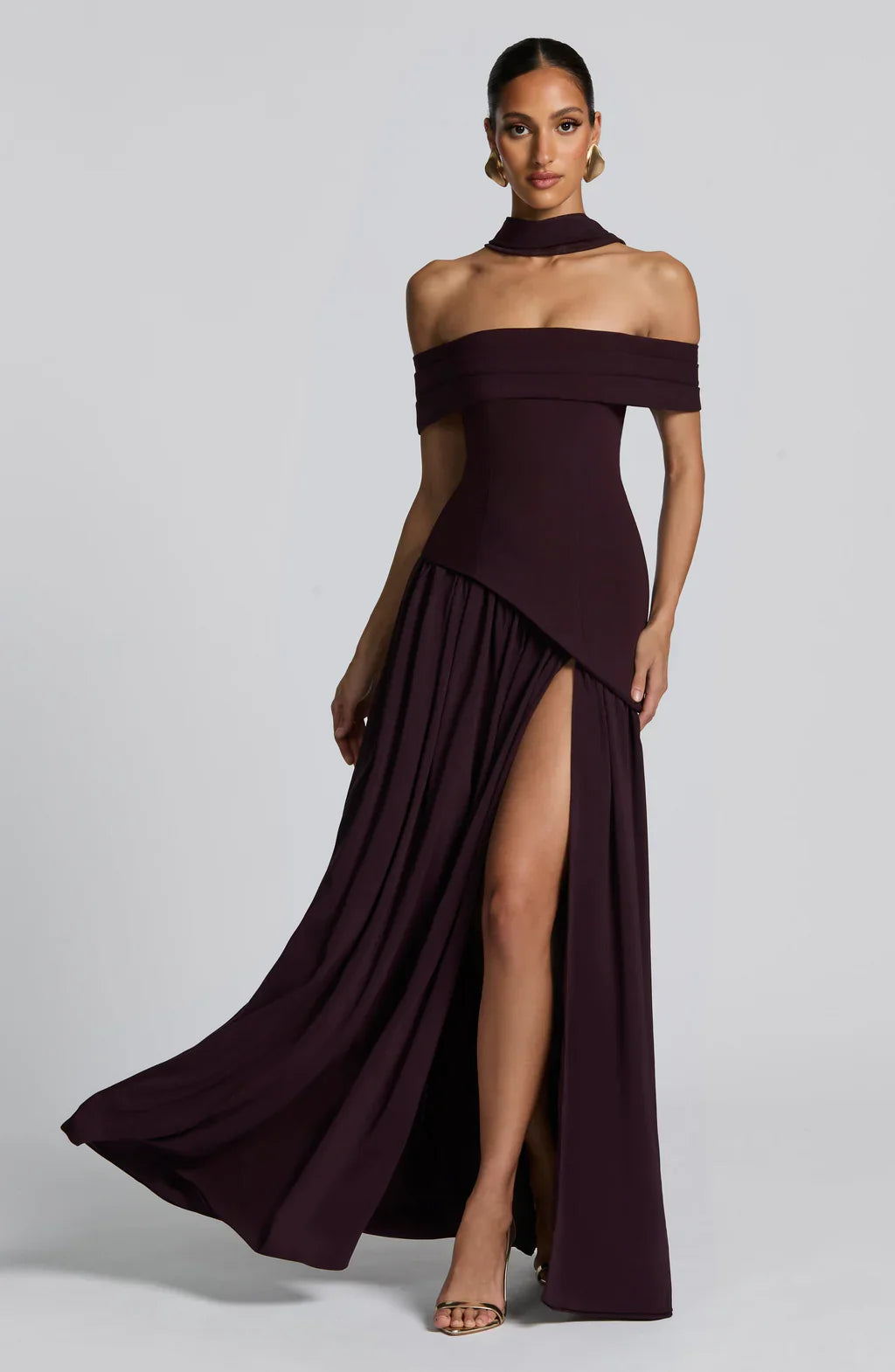 AMARA MAXI DRESS – PLUM