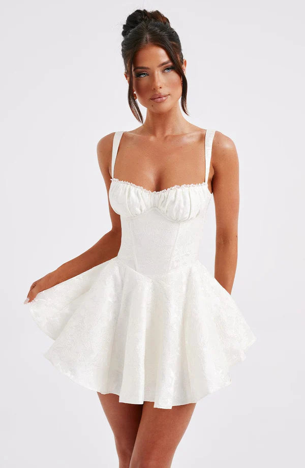 AMELIE MINI DRESS – IVORY