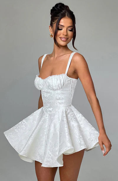 AMELIE MINI DRESS – IVORY