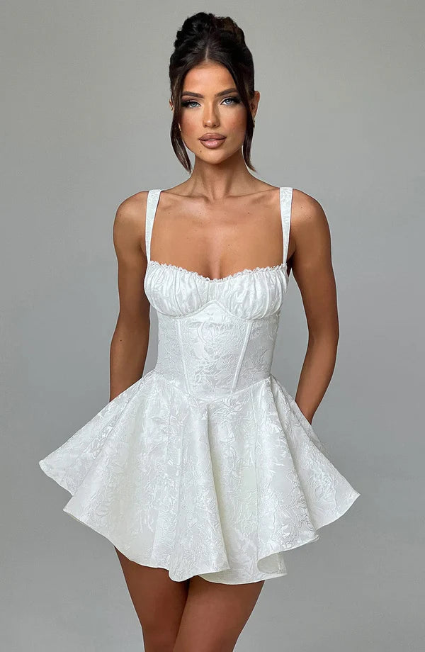 AMELIE MINI DRESS – IVORY