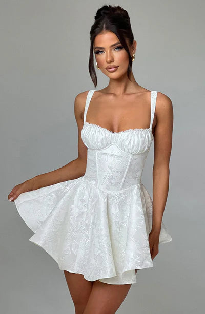 AMELIE MINI DRESS – IVORY