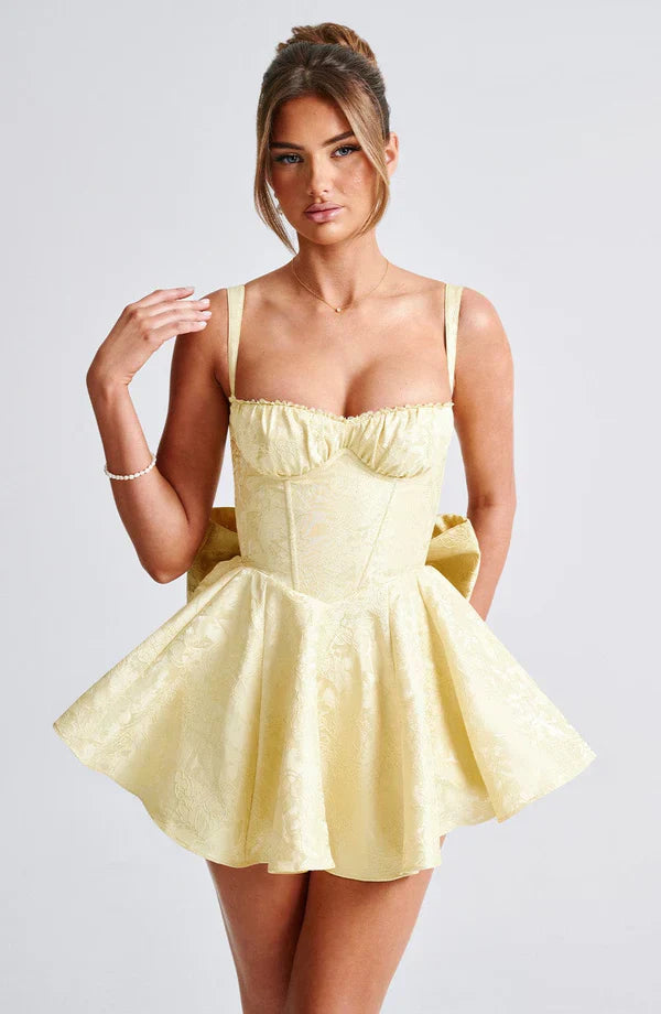 AMELIE MINI DRESS – LEMON