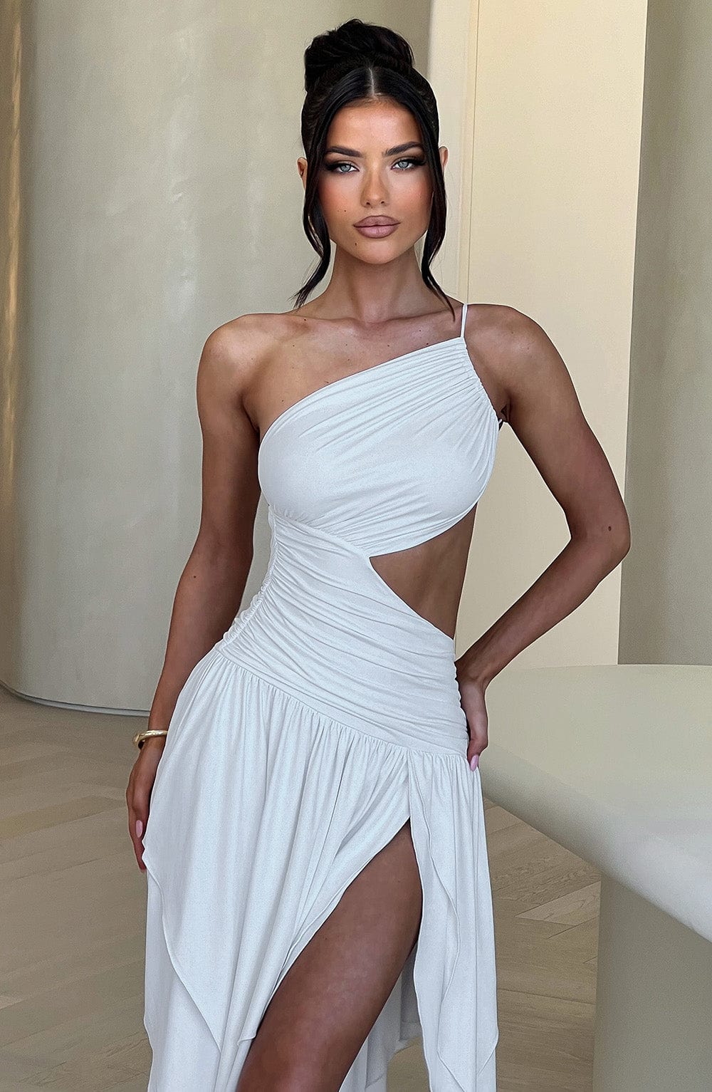 MAEVE MIDI DRESS - WHITE