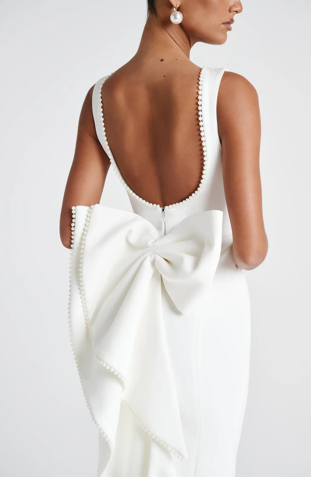 CLAIRE MIDAXI DRESS – IVORY
