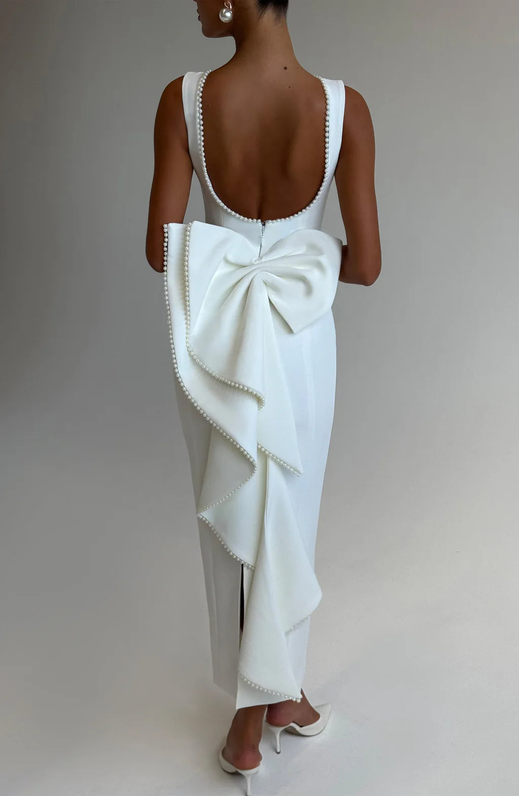 CLAIRE MIDAXI DRESS – IVORY