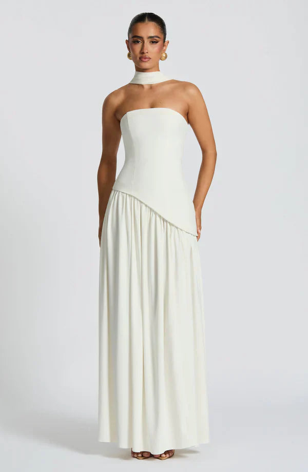 VALENCIA MAXI DRESS — IVORY