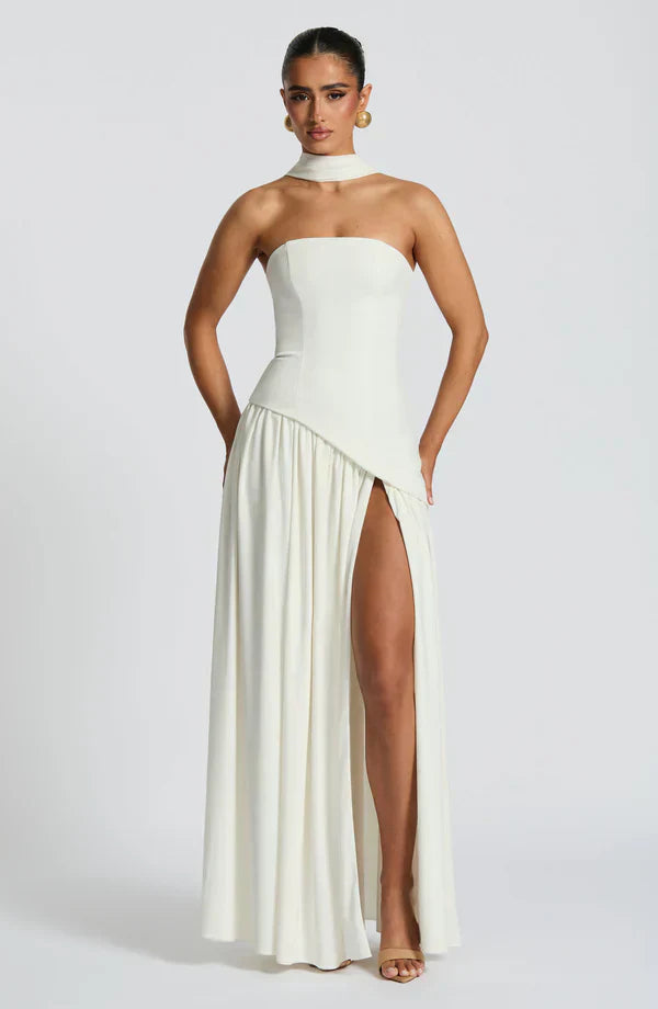 VALENCIA MAXI DRESS — IVORY