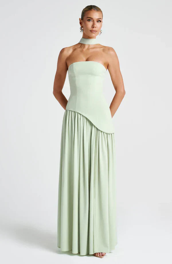 VALENCIA MAXI DRESS — MINT
