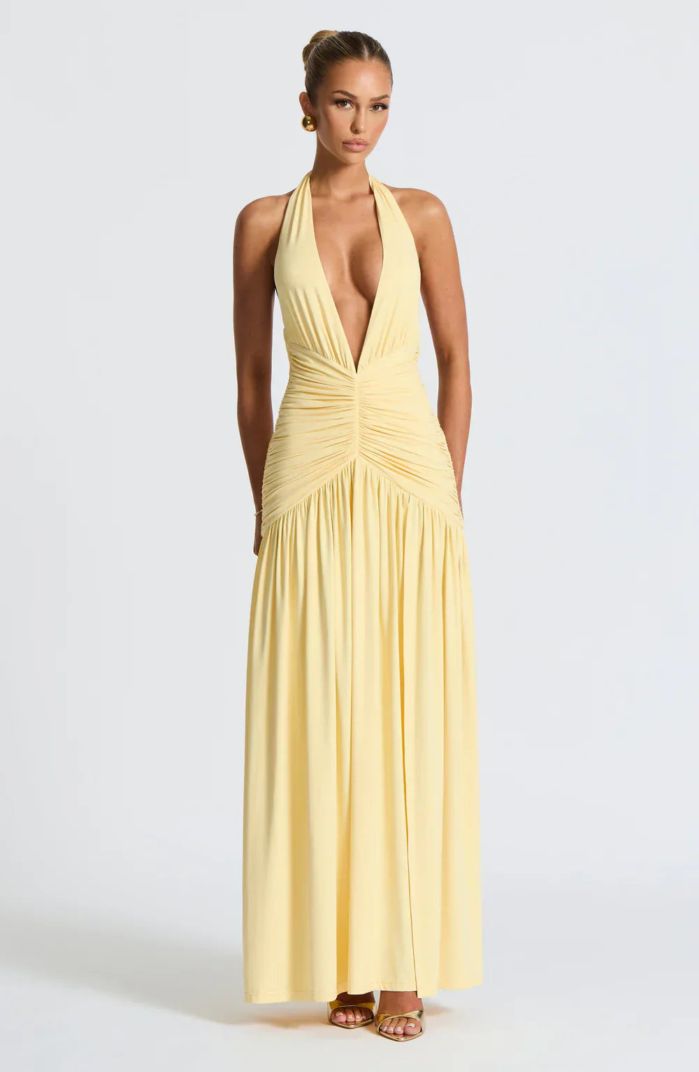 Melania Maxi Dress – Lemon