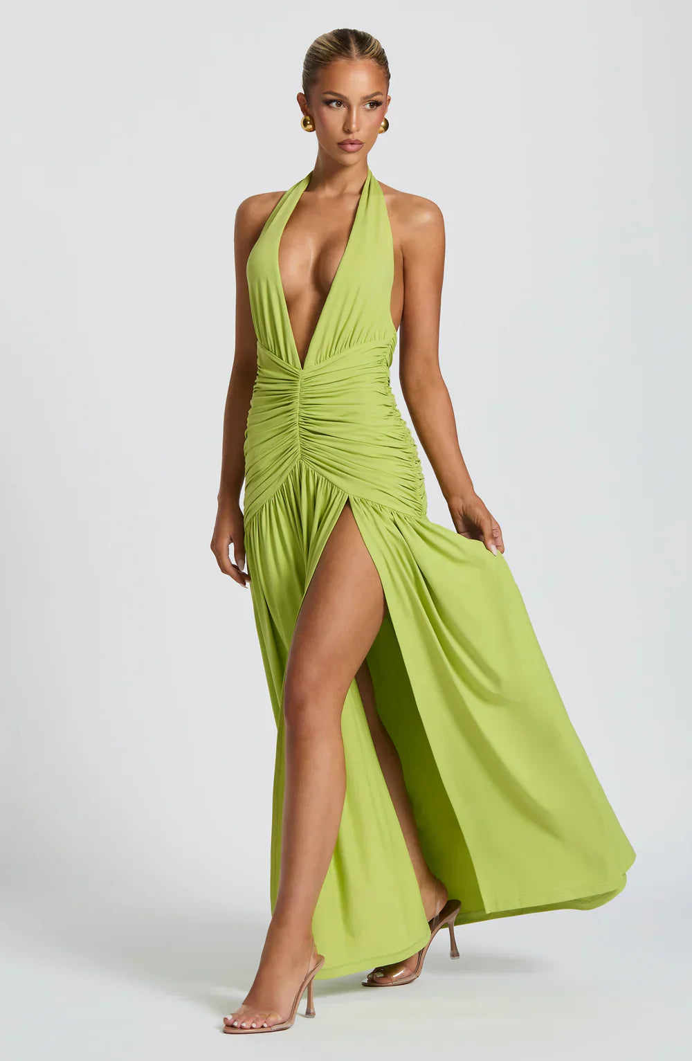 Melania Maxi Dress – Olive