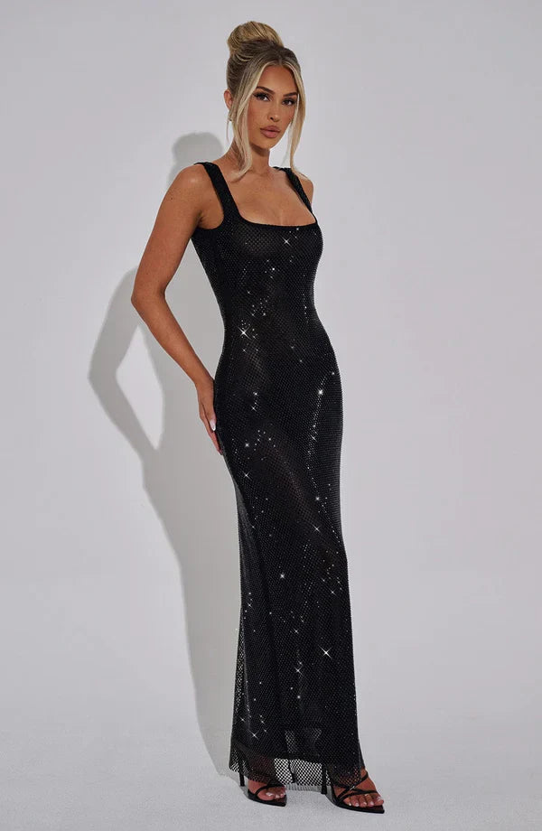 ATHENA MAXI DRESS - BLACK