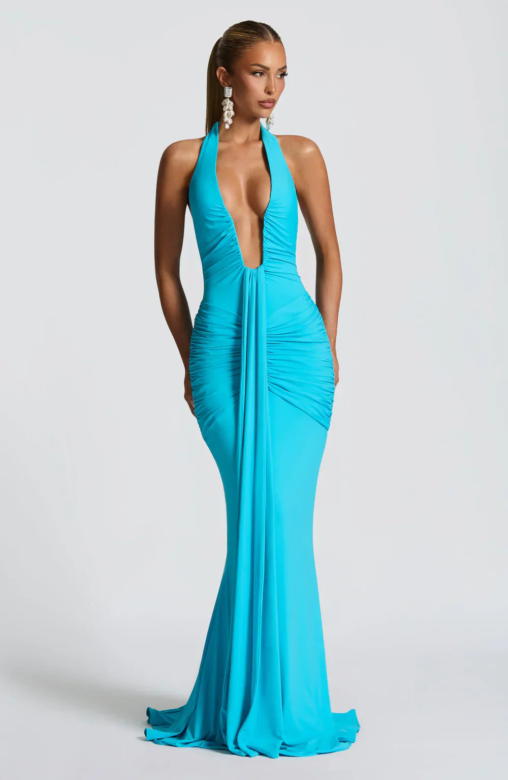 LYRA MAXI DRESS – AQUA