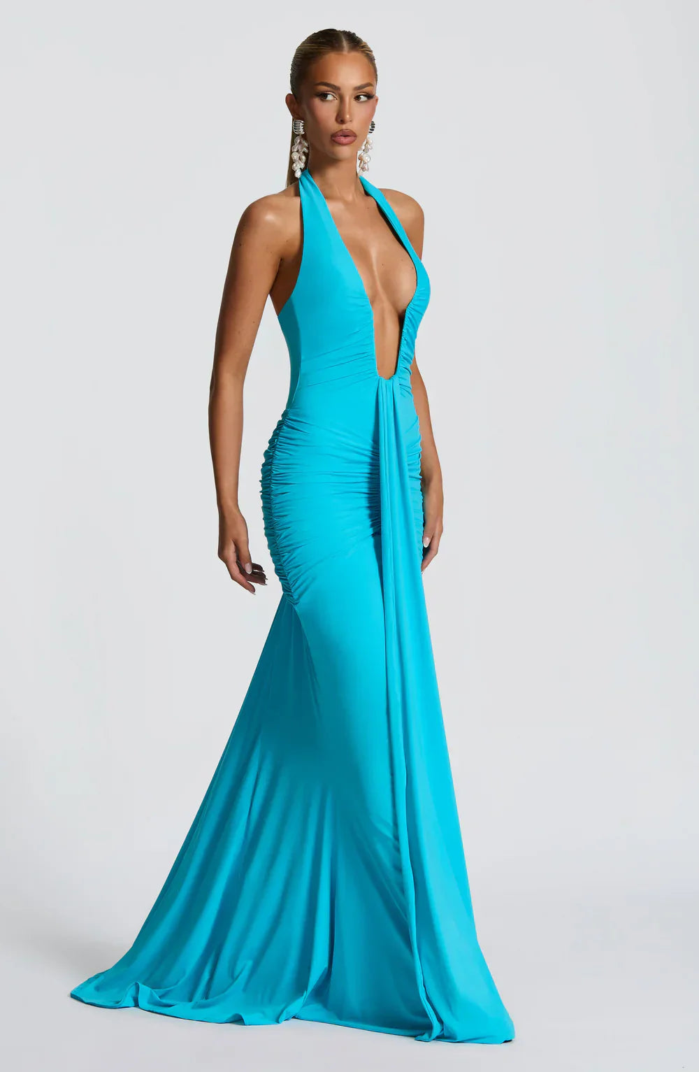 LYRA MAXI DRESS – AQUA