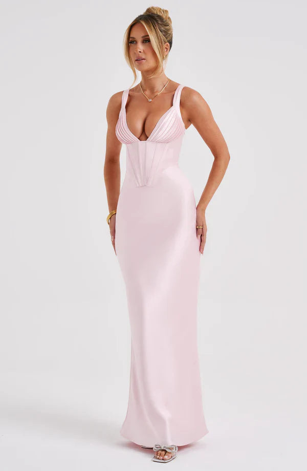 ARIA CORSET MAXI — BLUSH