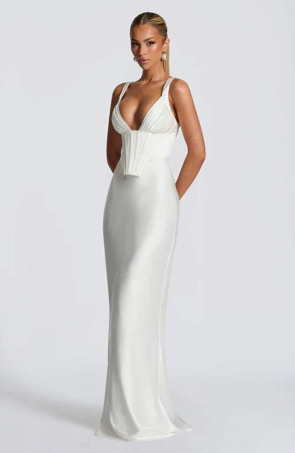 ALINA MAXI DRESS – IVORY