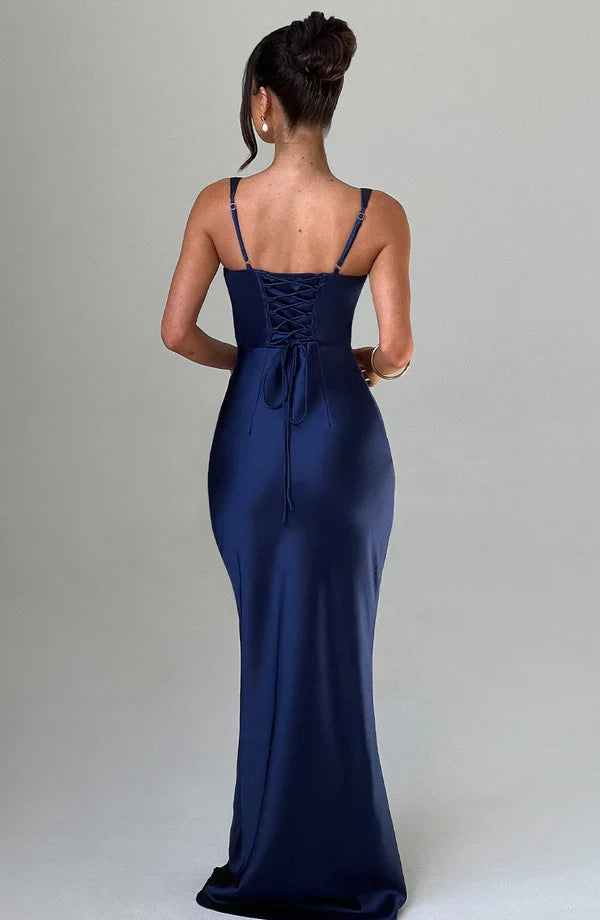 ARIA CORSET MAXI — NAVY
