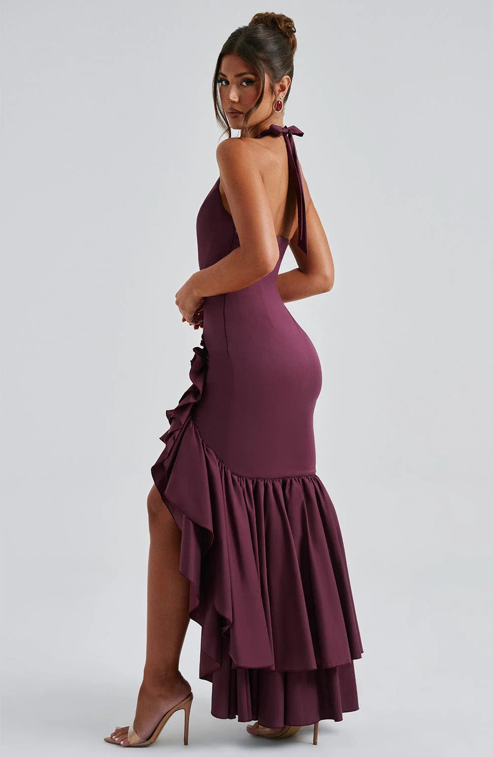 AMELIA MAXI DRESS – CHERRY LACQUER