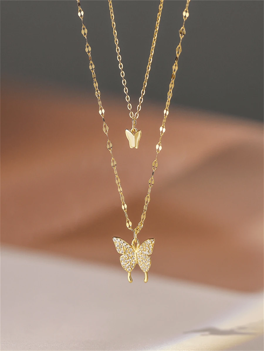 AVA BUTTERFLY NECKLACE SET