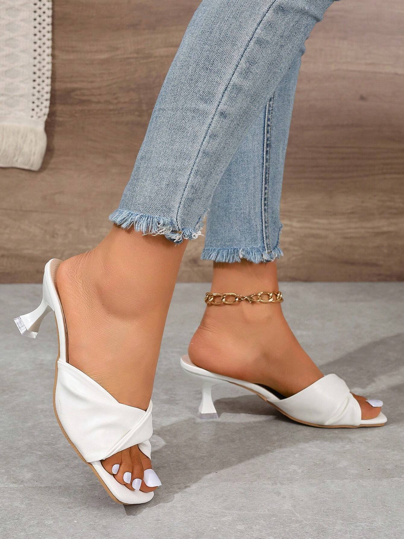 GISELLE PLEATED HEELS