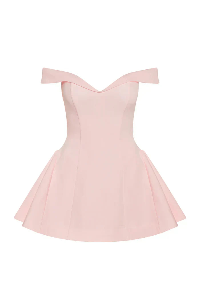 Calista Corset Mini Dress - Pink
