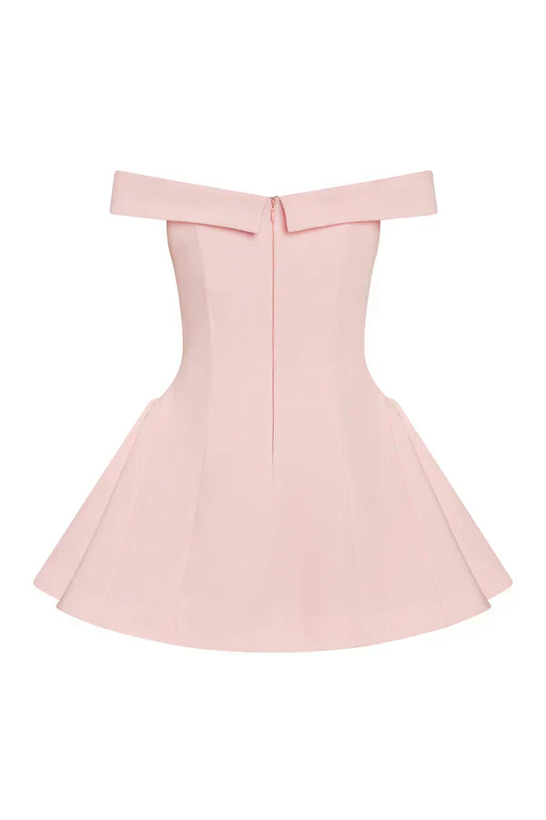 Calista Corset Mini Dress - Pink