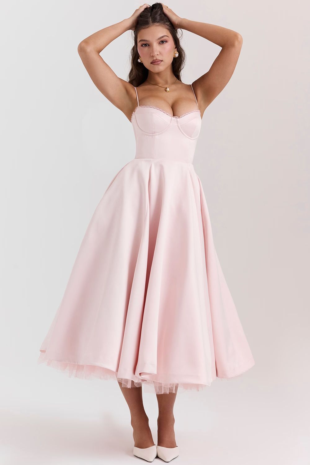 SELENE MIDI DRESS - BLUSH