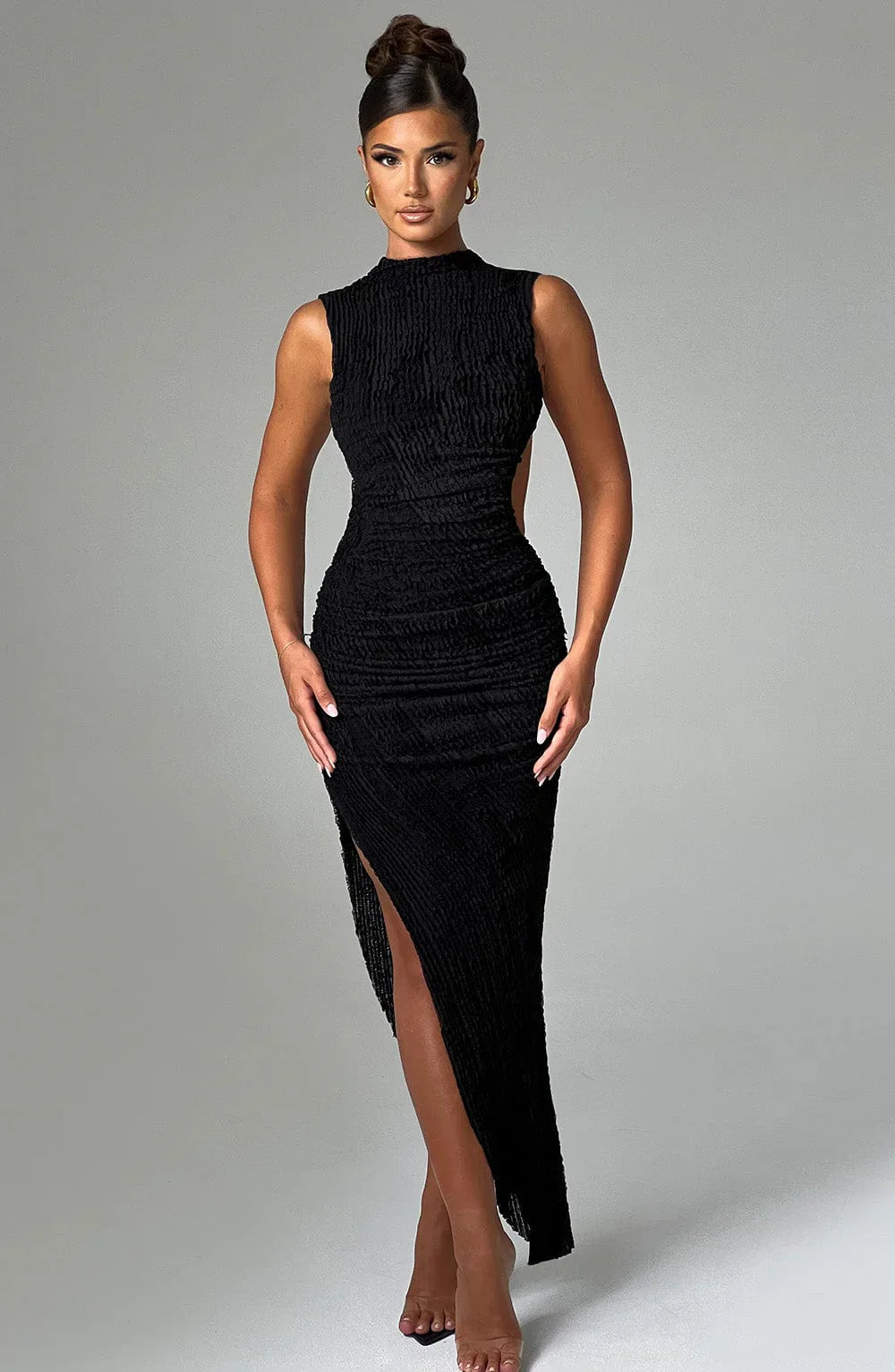 CAPRI MIDI DRESS – BLACK