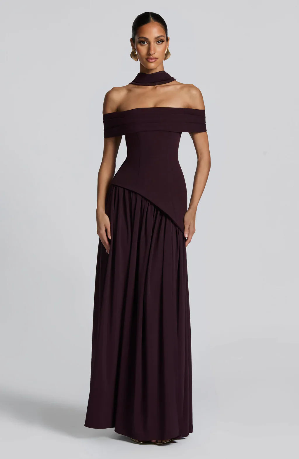 AMARA MAXI DRESS – PLUM