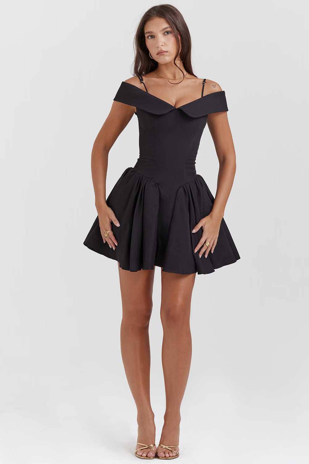 ISLA MINI DRESS - BLACK