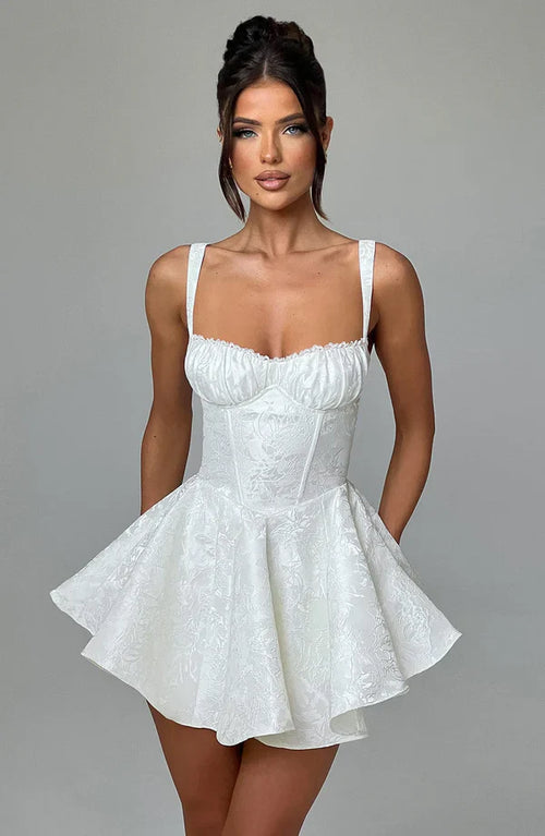 AMELIE MINI DRESS – IVORY