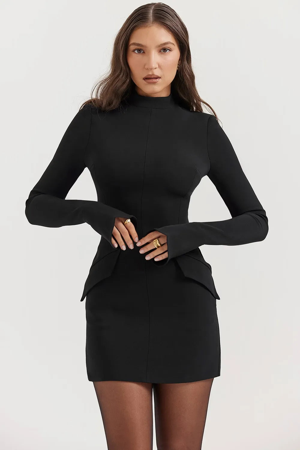 JADE MINI DRESS - BLACK