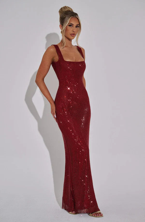 ATHENA MAXI DRESS - RED