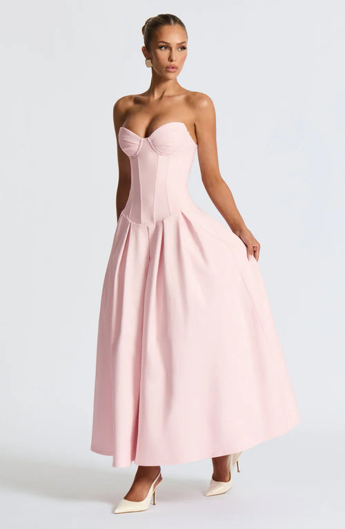 CAMILLE MIDI DRESS – BLUSH