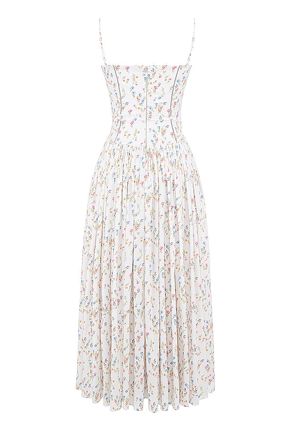 ISABELLA POSY MAXI DRESS – WHITE