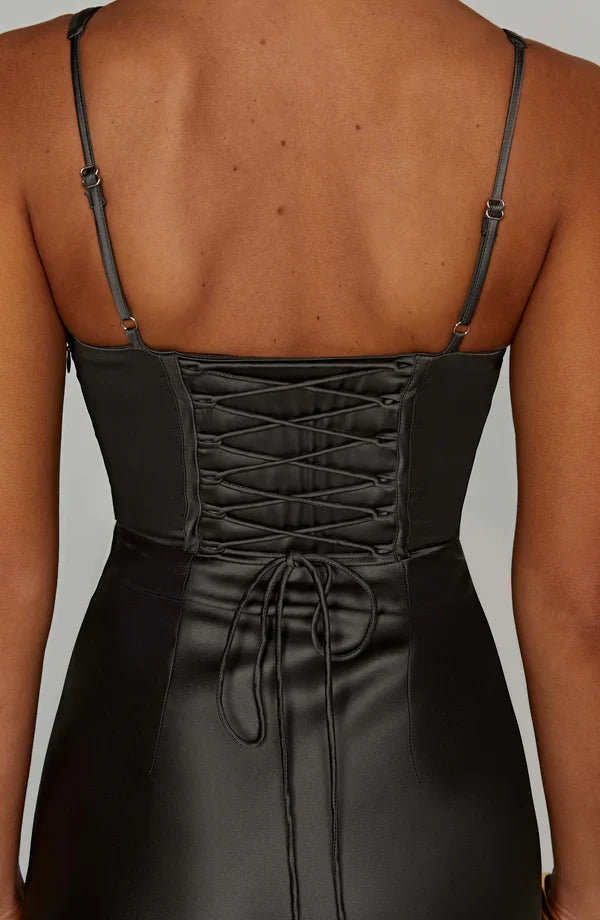 ARIA CORSET MAXI — CHARCOAL