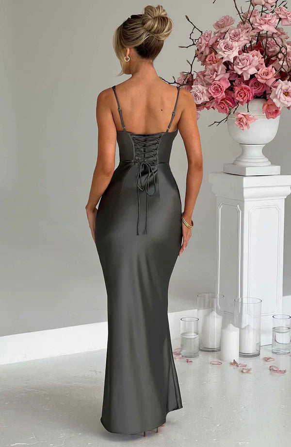 ARIA CORSET MAXI — CHARCOAL